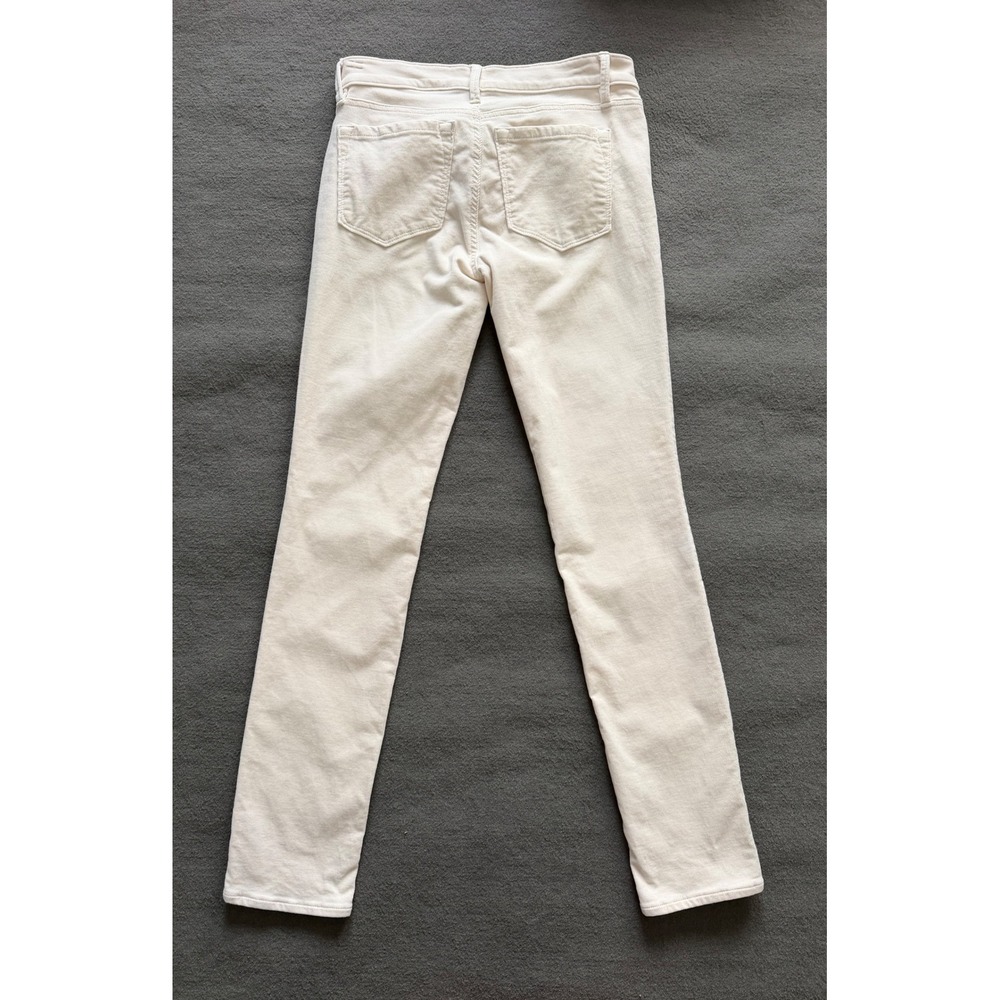 Ann Taylor Loft Womens Modern Skinny Cream Corduroy Skinny Leg Size 00/24 -EUC - Picture 4 of 14